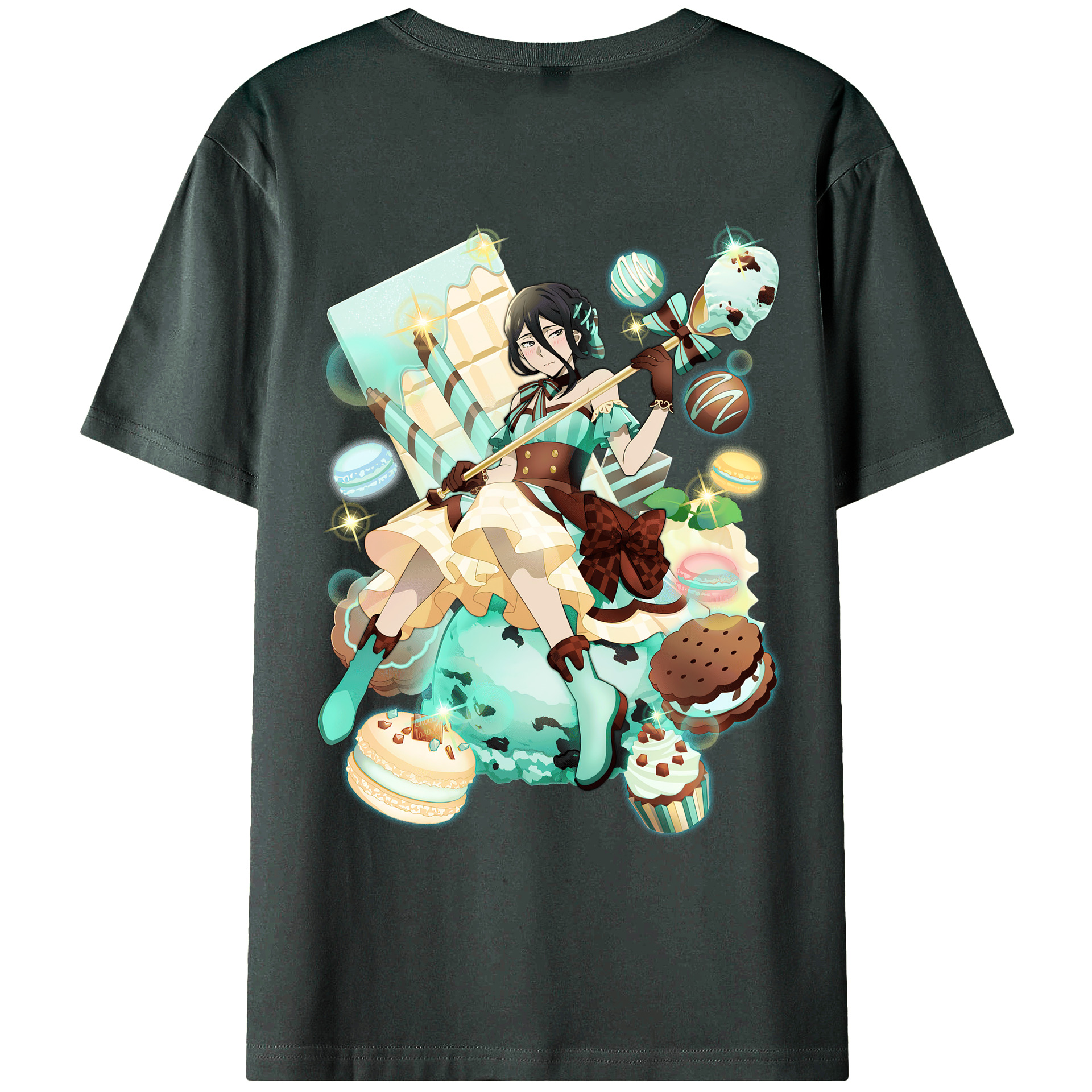 （画像用） 文豪ストレイドッグス Bungo Stray Dogs 綿100％ メンズ半袖Tシャツ（バックプリント） 通気性